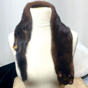 Brown mink Fur Stole